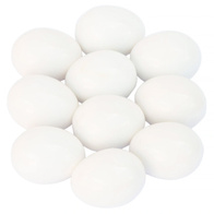 Sztuczne jajka podkładowe dla kur niosek średnie - 10 sztuk