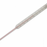 Szklany termometr analogowy