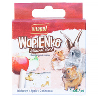 Wapno jabłkowe kostka dla królików, chomików i innych gryzoni