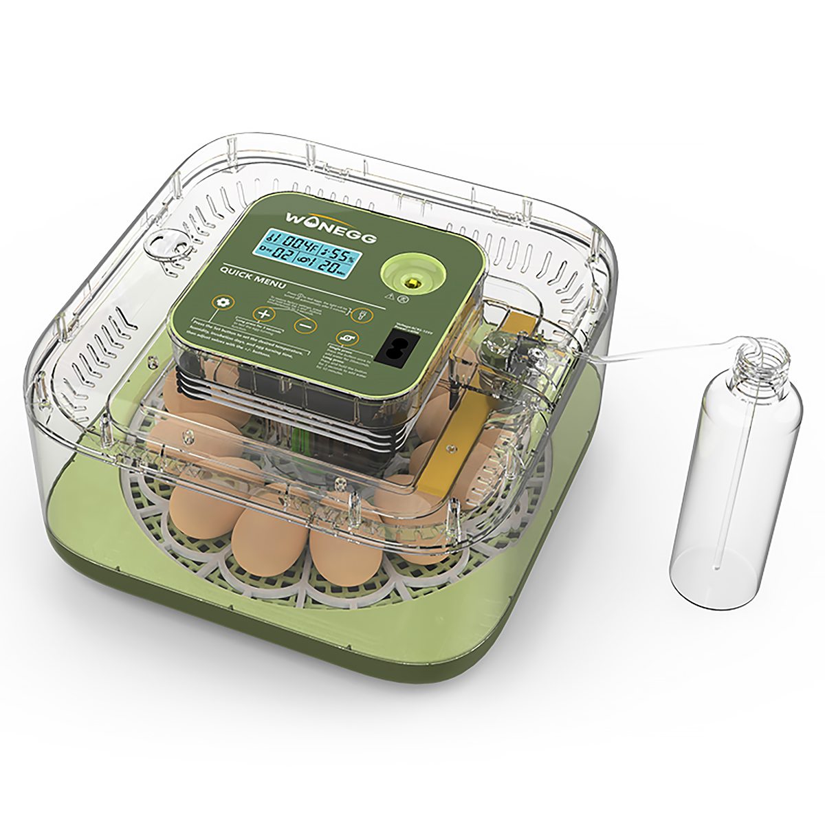 Inkubator z automatycznym obrotem jaj i pompą wilgotności OVOstart 12