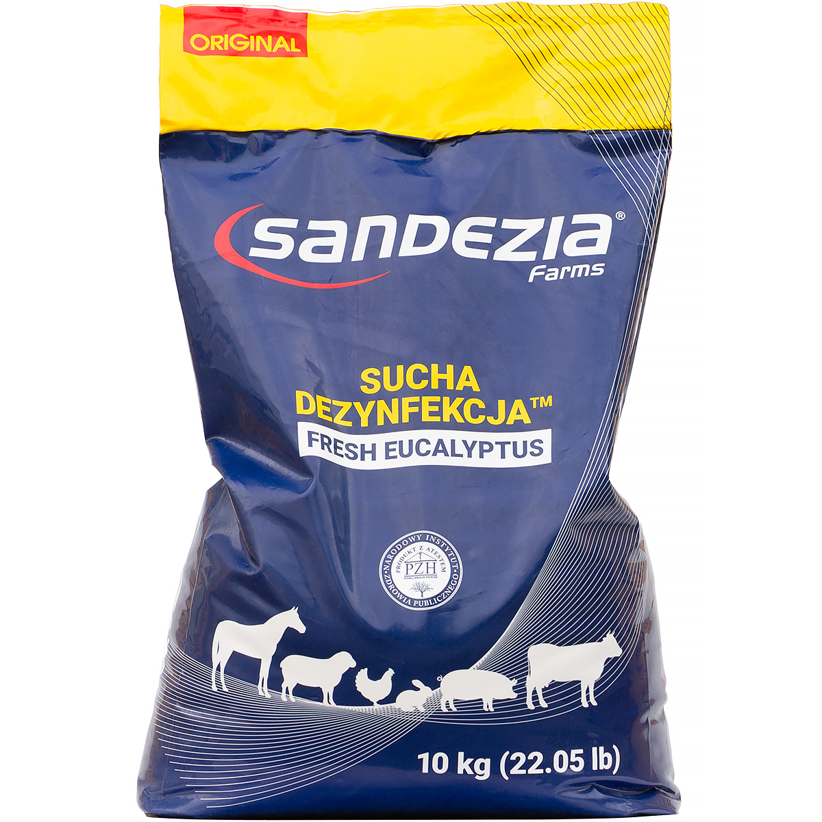 Sandezia do suchej dezynfekcji 10 kg do zwalczania bakterii wirusów grzybów