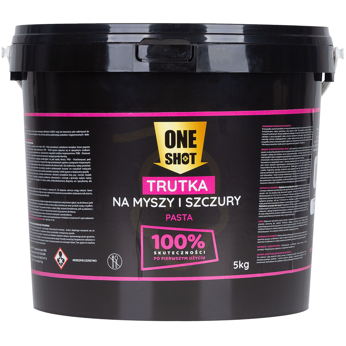 ONE SHOT 5 kg trutka w paście na myszy i szczury mocna