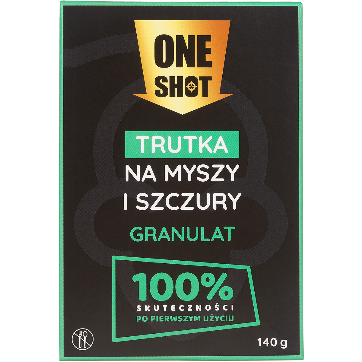 ONE SHOT 140 g trucizna na myszy i szczury w granulacie 