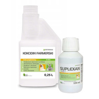 Zestaw na kokcydiozę + witaminy dla drobiu gołębi