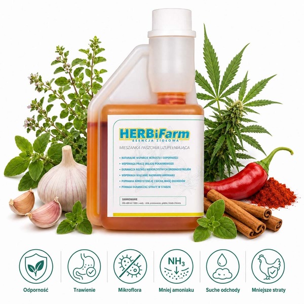 HERBiFarm 250 ml na wzmocnienie i odporność zwierząt